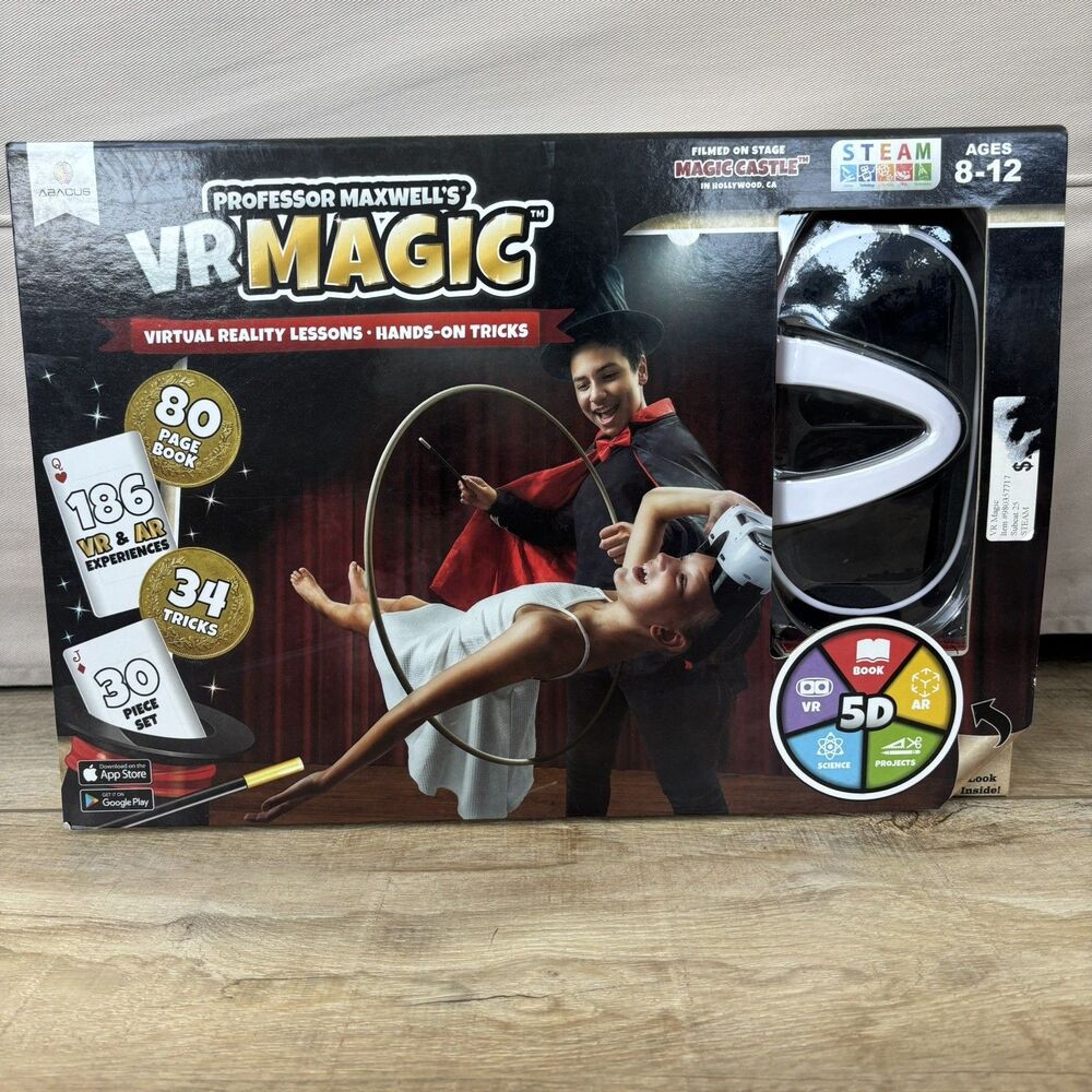 Professor Maxwell’s VR Magic Kit Interactive NEW Virtual Reality Lessons STEAM